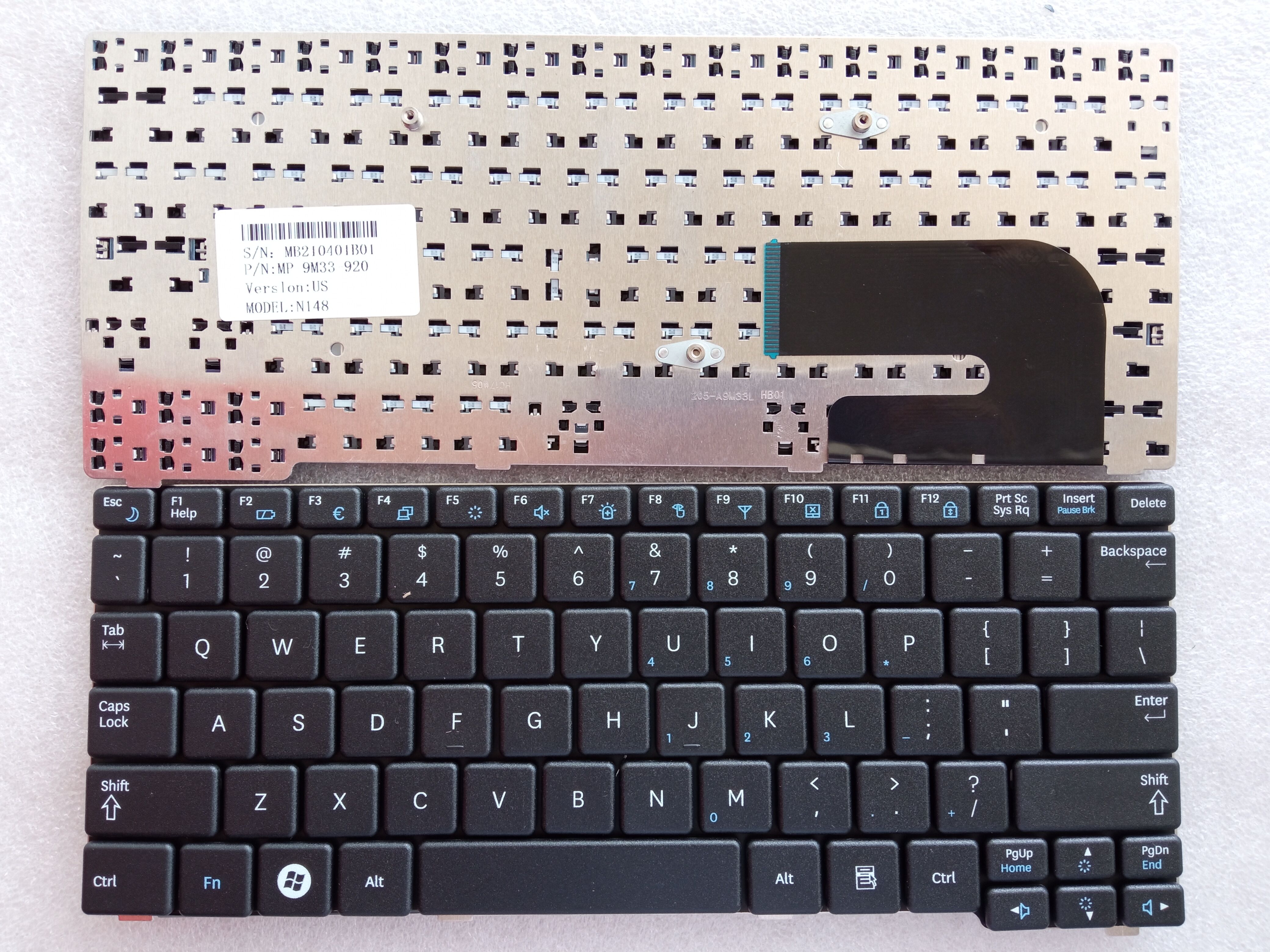 Picture of New Replacement Laptop Keyboard For SAMSUNG N148 BLACK US Layout